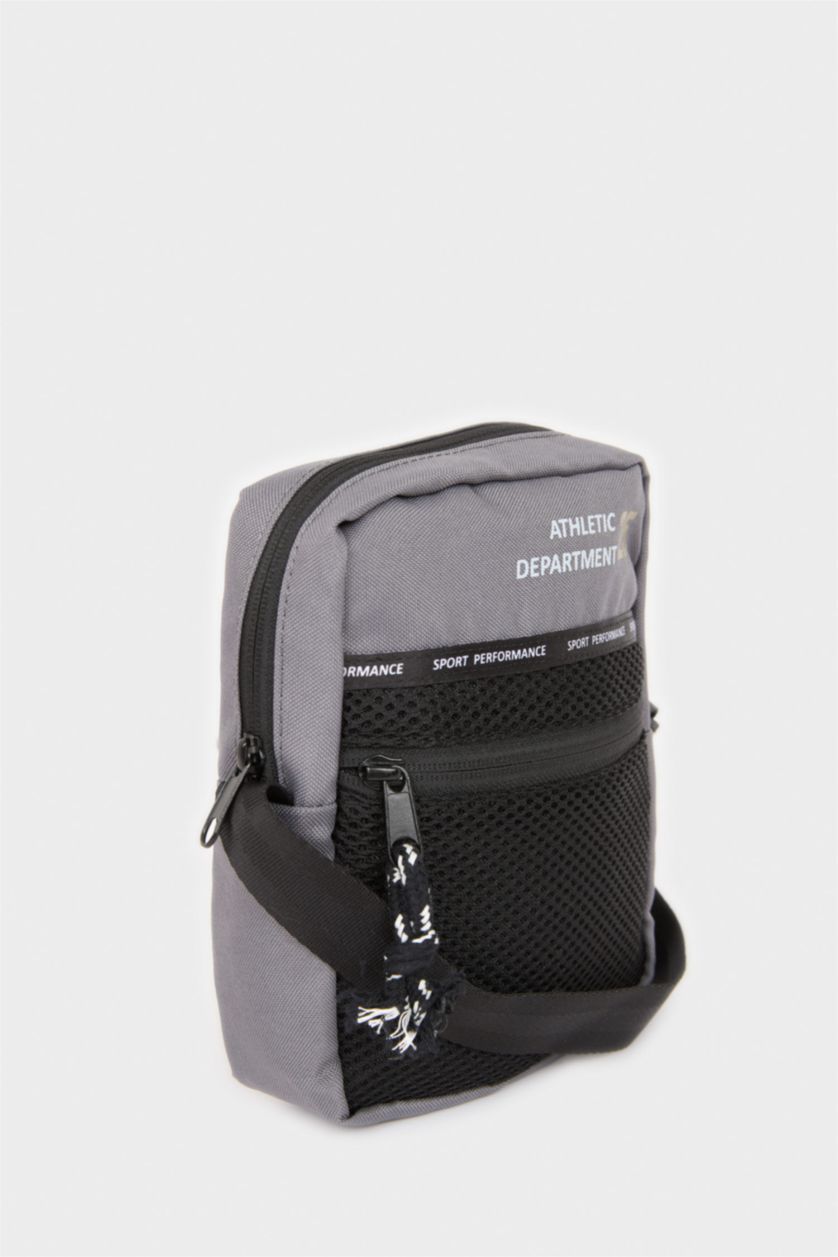 Erkek Çocuk - Genç Erkek Gri Çapraz Çanta Erkek Çocuk