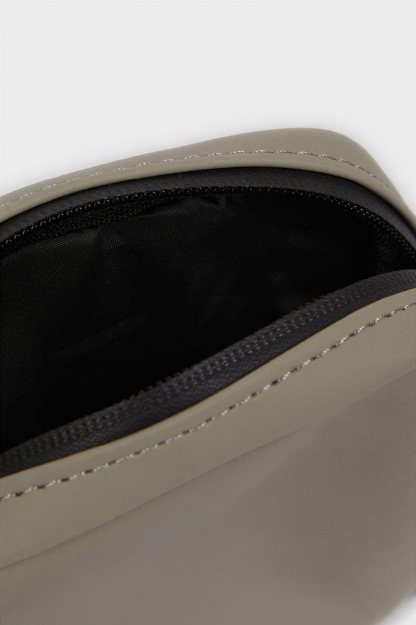 Erkek Çocuk - Genç Erkek Bej Suni Deri Çapraz Çanta Erkek Çocuk