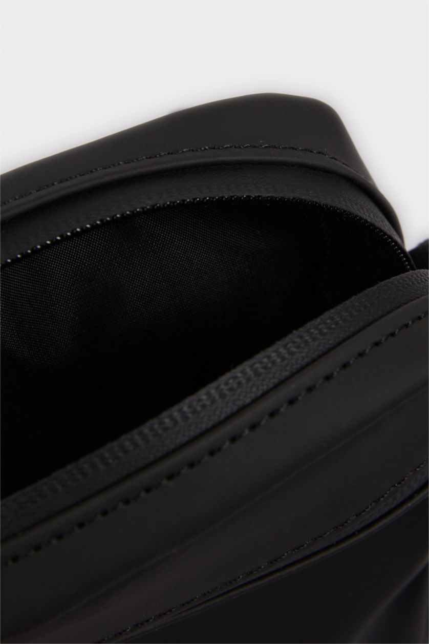 Erkek Çocuk - Genç Erkek Siyah Erkek Çocuk Suni Deri Çapraz Çanta