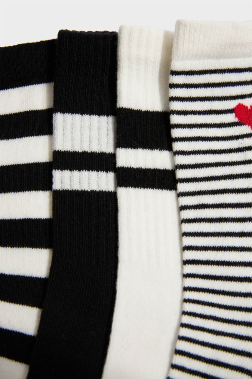 Kadın Karma Kadın 5'li Pamuklu Uzun Çorap