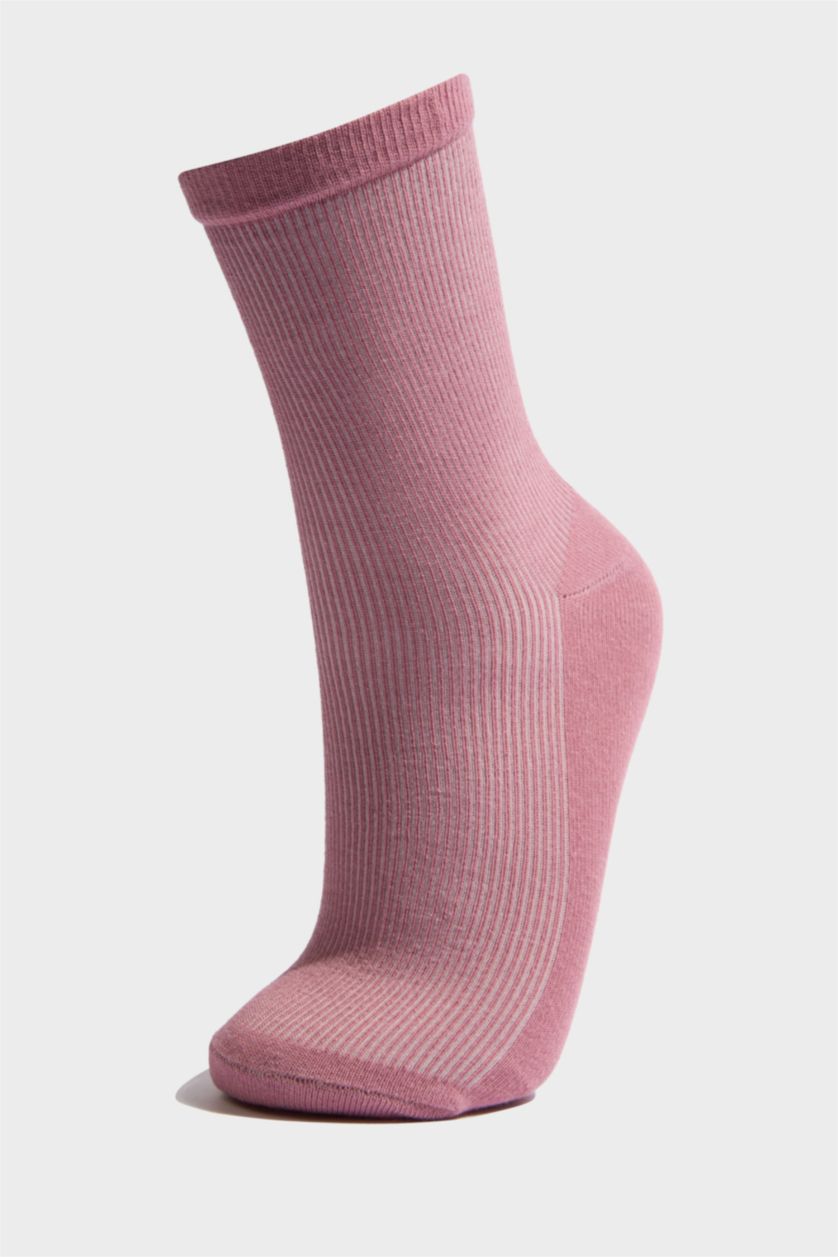 Kadın Karma 5'li Pamuklu Uzun Çorap