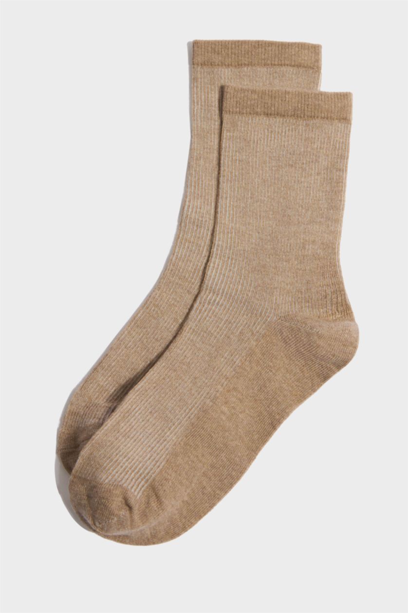 Kadın Karma 5'li Pamuklu Uzun Çorap