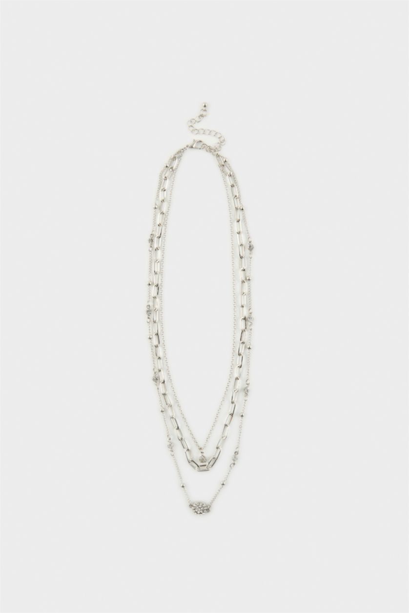 Kadın Gümüş Kadın 3'lü Kolye