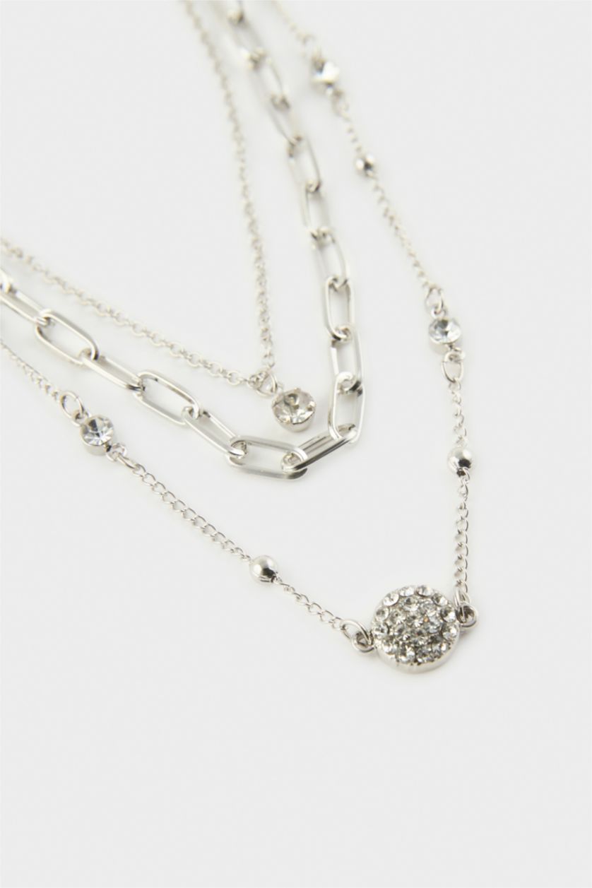 Kadın Gümüş Kadın 3'lü Kolye