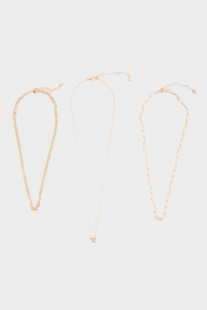 Kadın Altın Kadın 3'lü Kolye