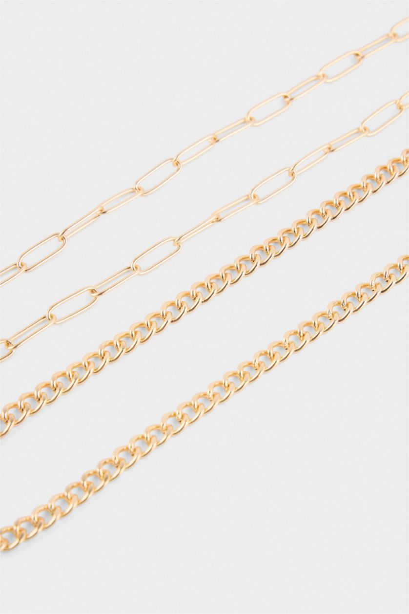 WOMAN GOLD سلسله حريمي - 3 قطع