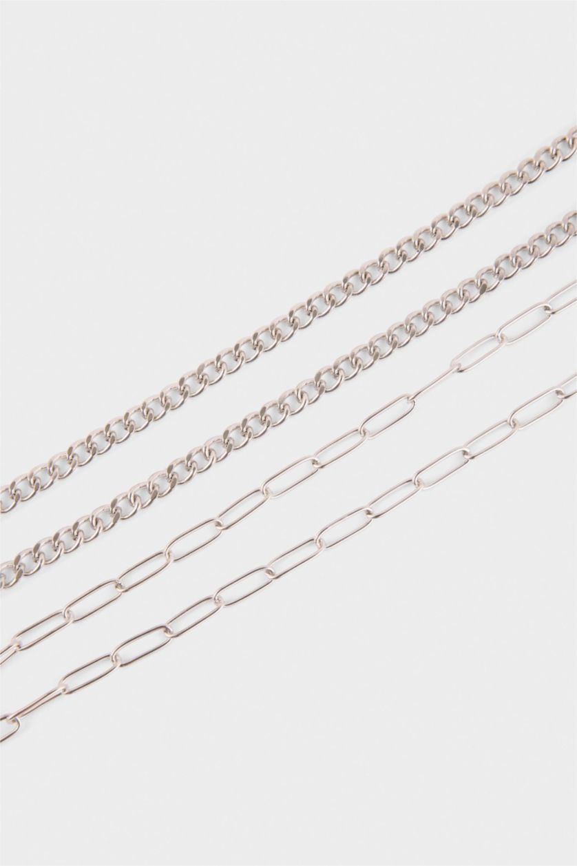 Kadın Gümüş Kadın 3'lü Kolye