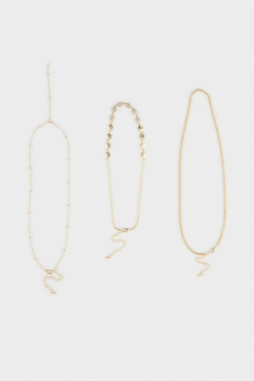 WOMAN GOLD سلسله حريمي - 3 قطع