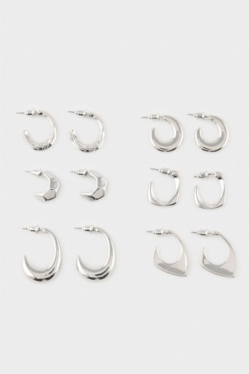 Women Gümüş 6 piece Earring