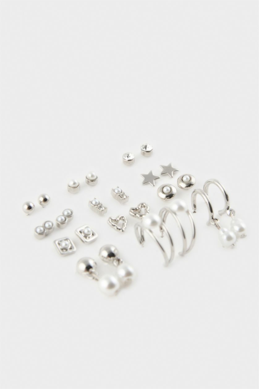 Kadın Gümüş Kadın 12'li Küpe