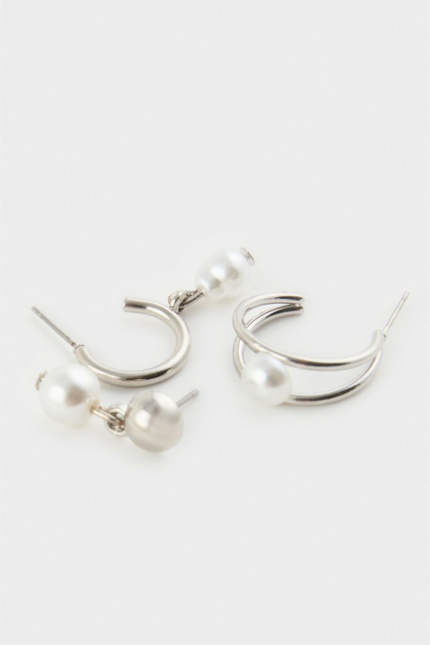 Kadın Gümüş Kadın 12'li Küpe