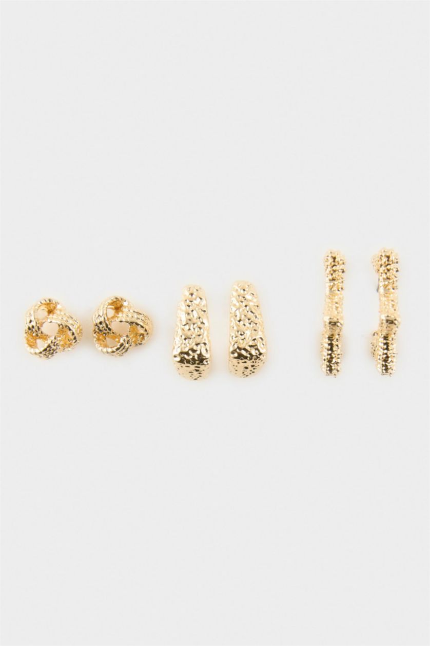 WOMAN GOLD Woman 3 Piece Earrings