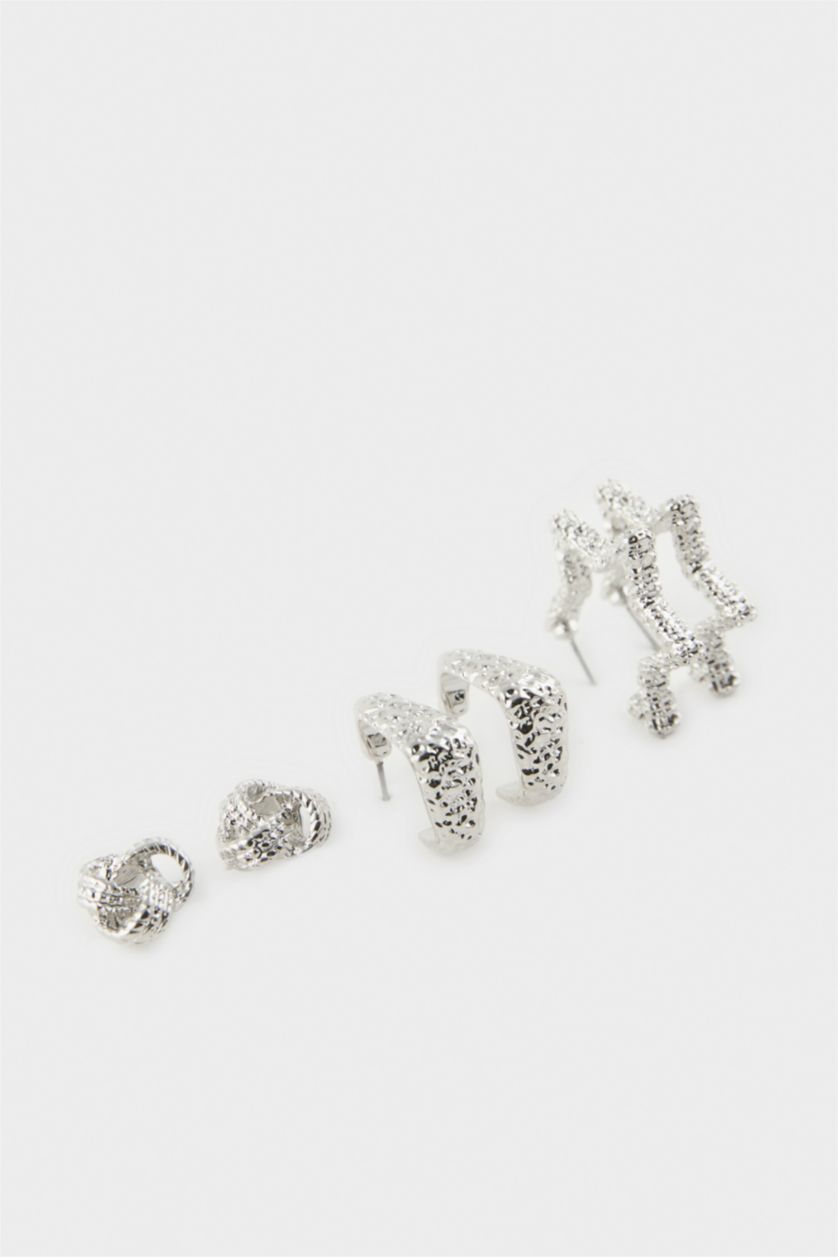 نساء Gümüş Woman 3 piece Earrings