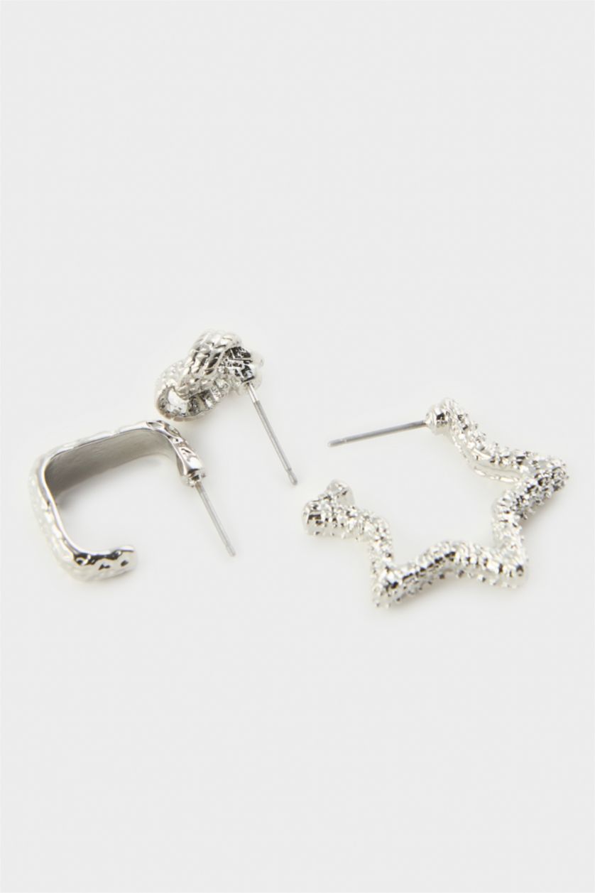 نساء Gümüş Woman 3 piece Earrings