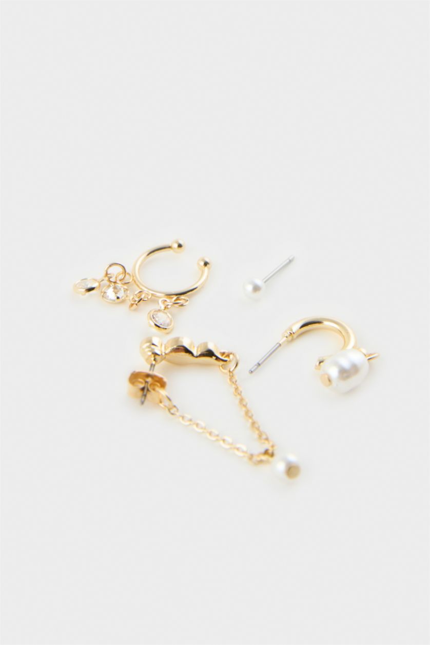 Kadın Altın 4'Lü Küpe