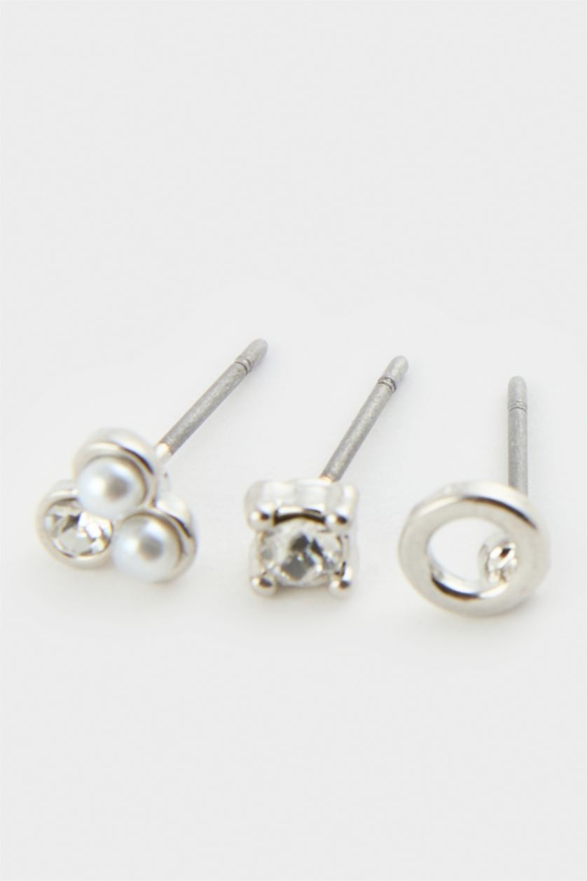 Kadın Gümüş 9'Lu Küpe