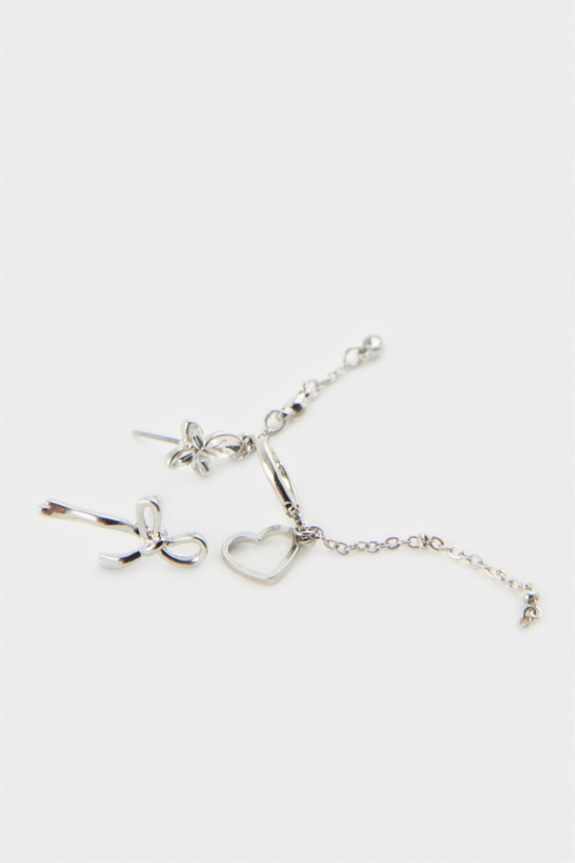 Kadın Gümüş 9'Lu Küpe