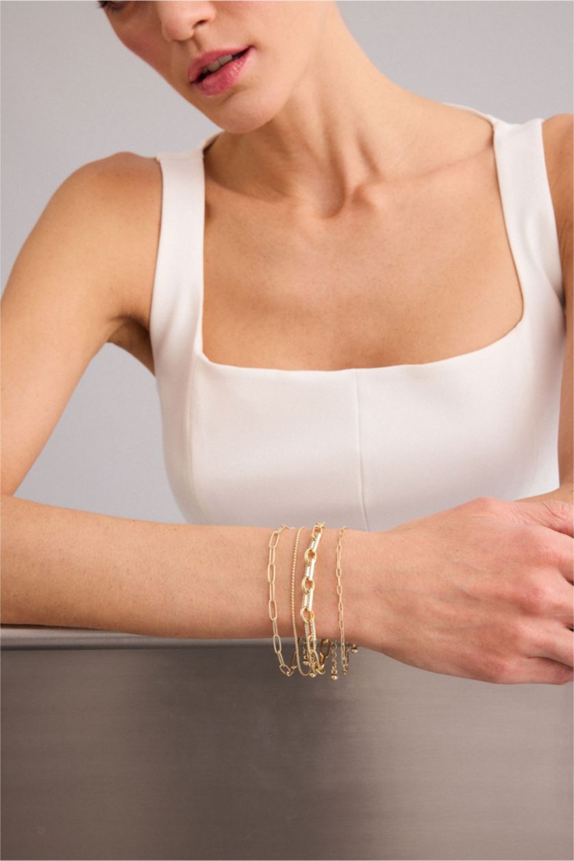 WOMAN GOLD Woman 4 Piece Bracelet Set