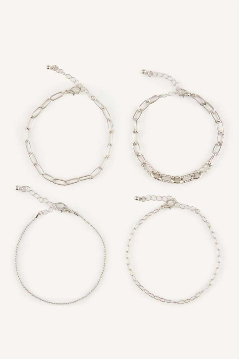 Women Gümüş 5 Piece Bracelet