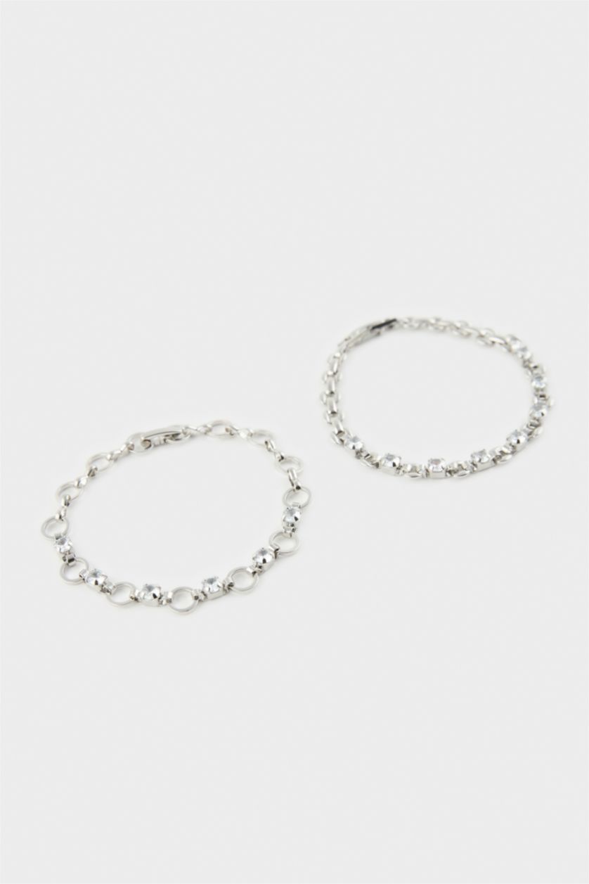 Kadın Gümüş Kadın 2'li Bileklik