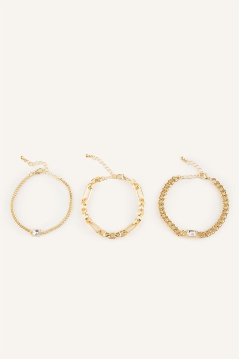 WOMAN GOLD Woman 3 Piece Bracelet Set