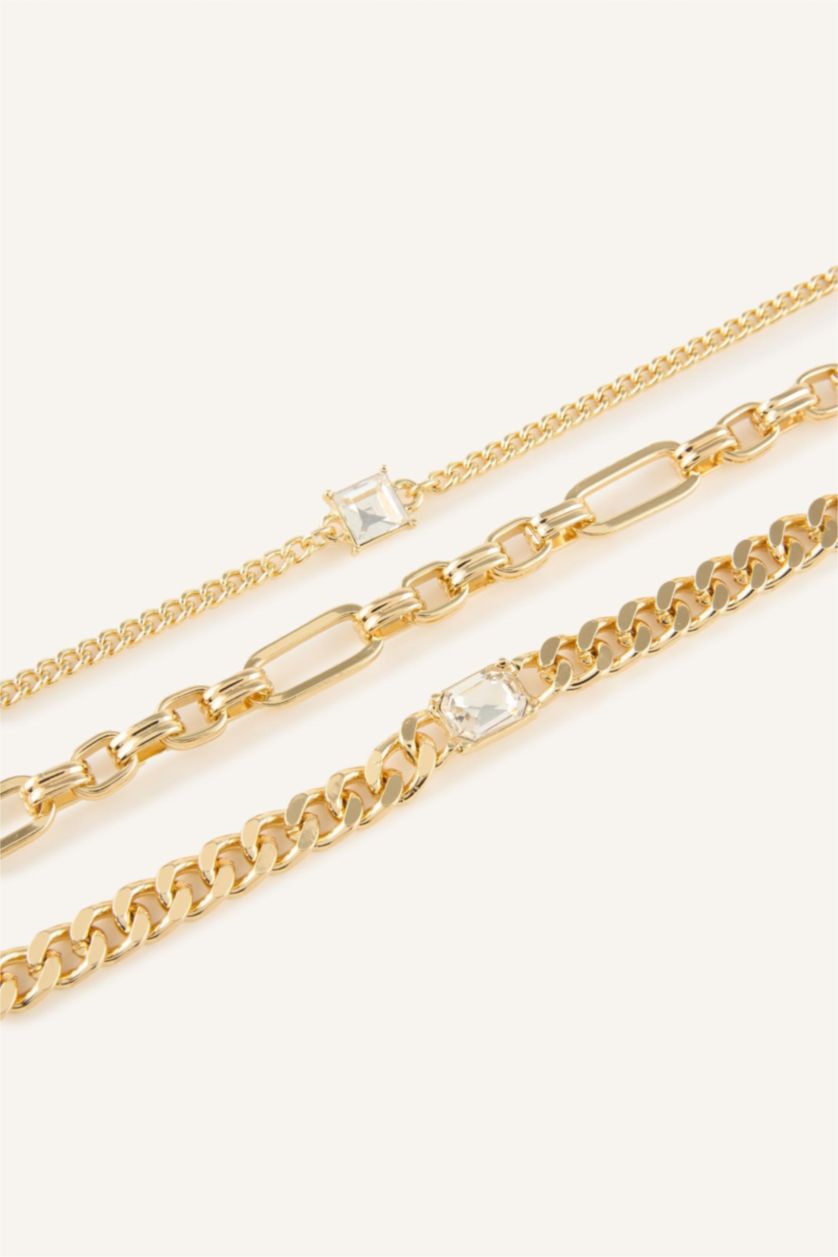 WOMAN GOLD Woman 3 Piece Bracelet Set