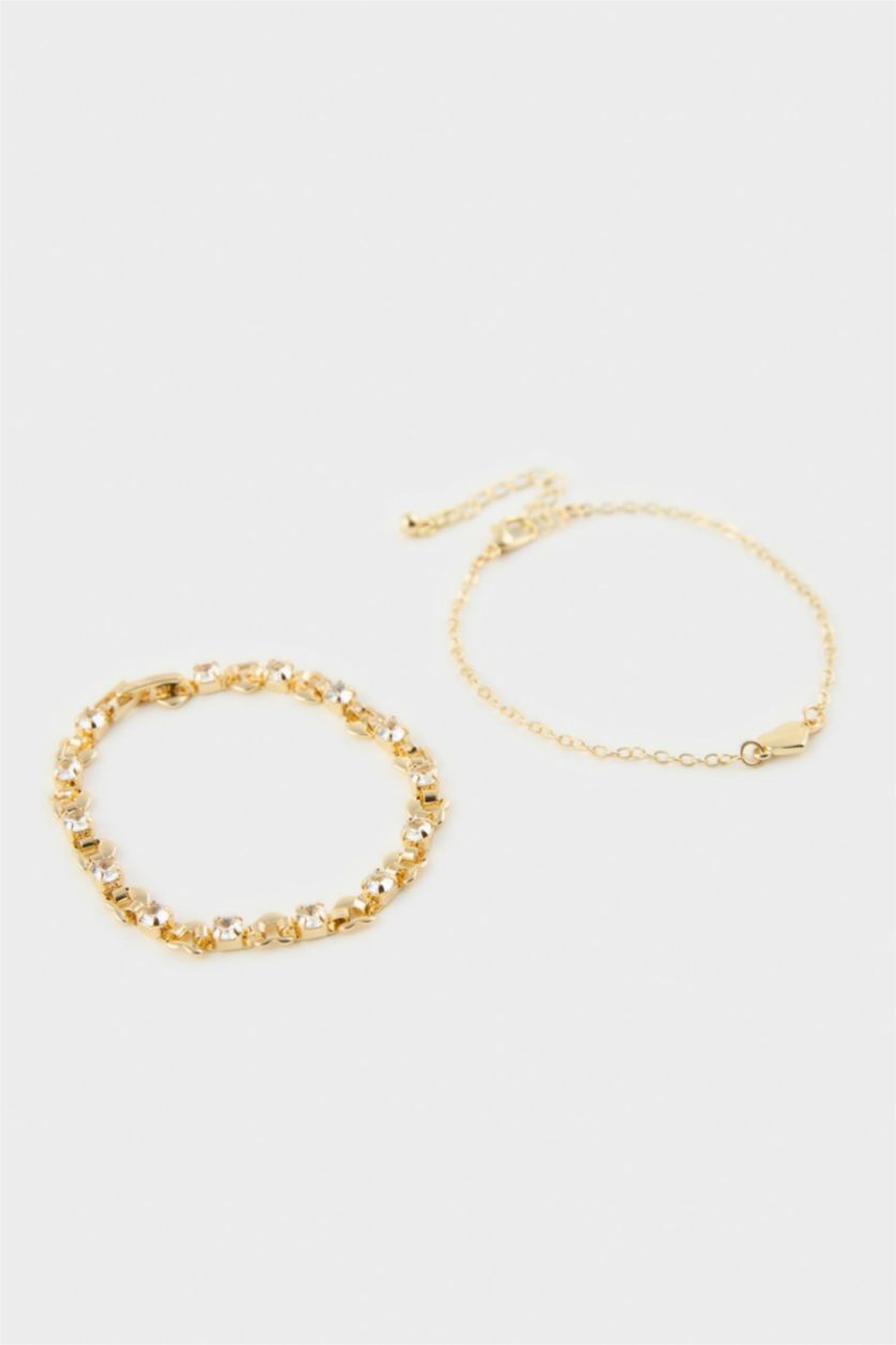 WOMAN GOLD Woman 2 Piece Bracelet Set
