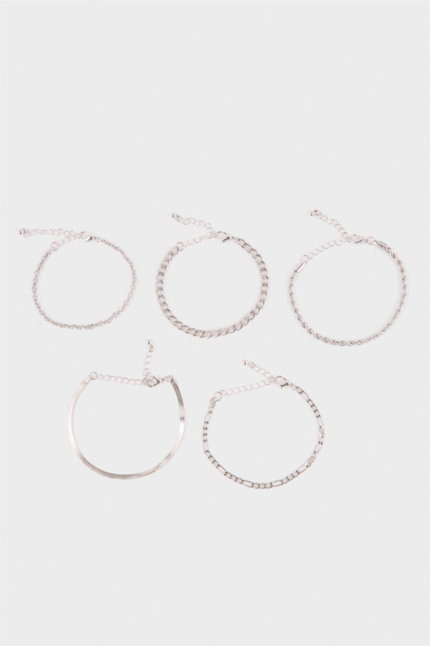 Kadın Gümüş Kadın 5'li Bileklik