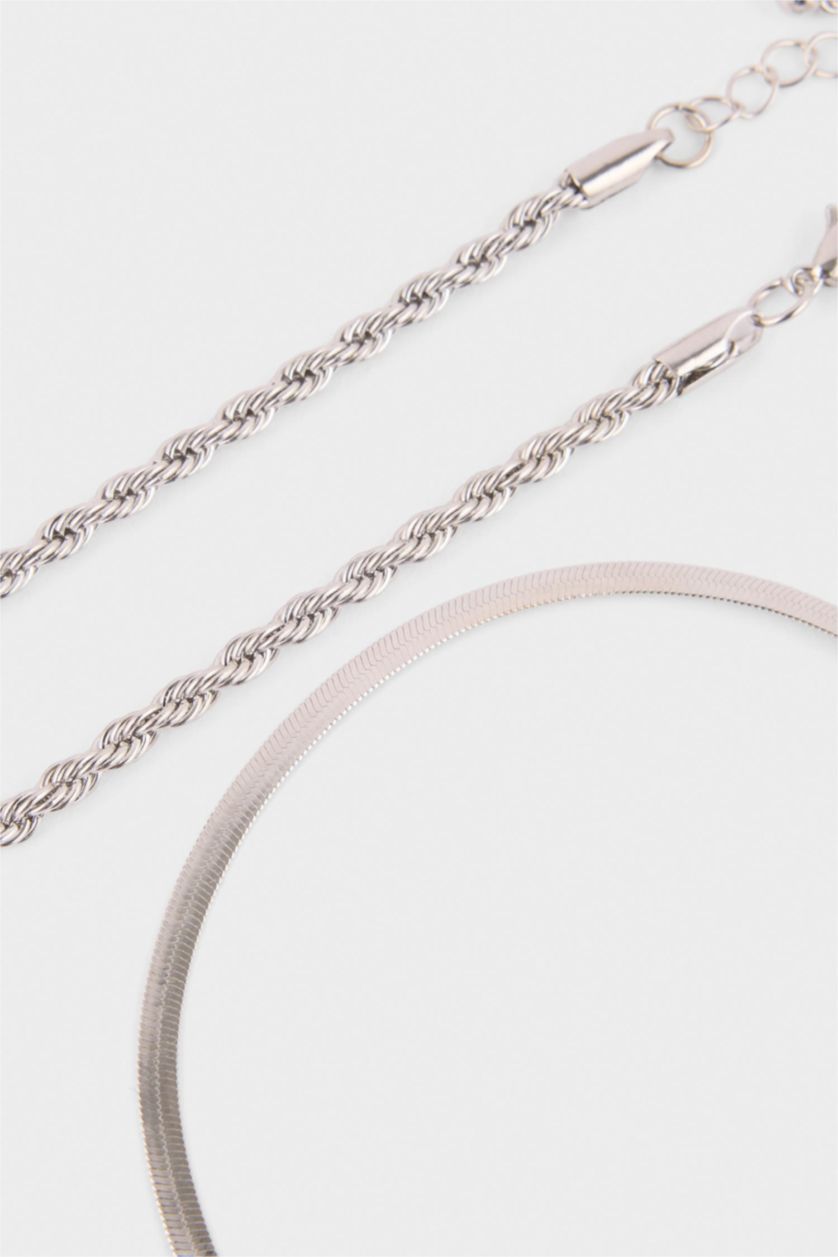 Kadın Gümüş Kadın 5'li Bileklik