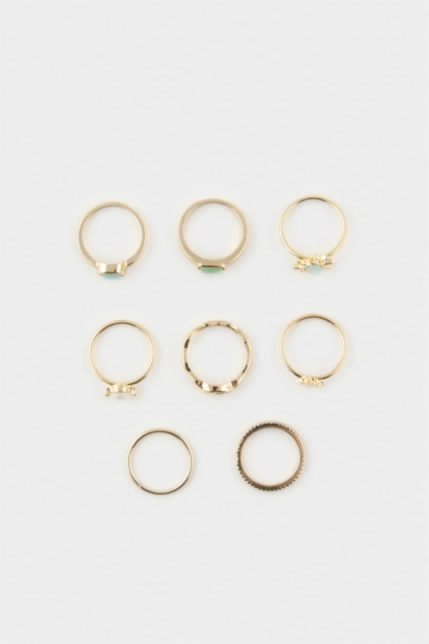 Kadın Altın Kadın 8'li Yüzük