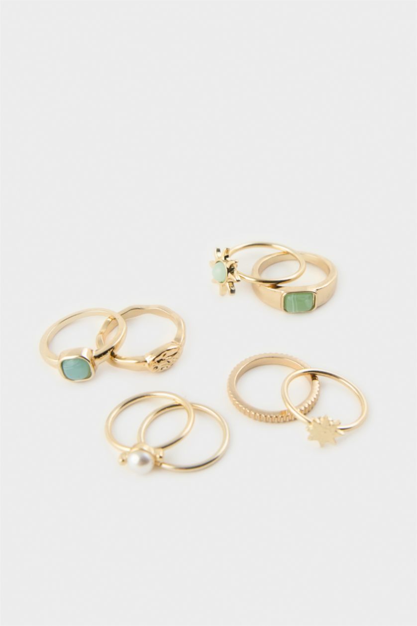 Kadın Altın Kadın 8'li Yüzük