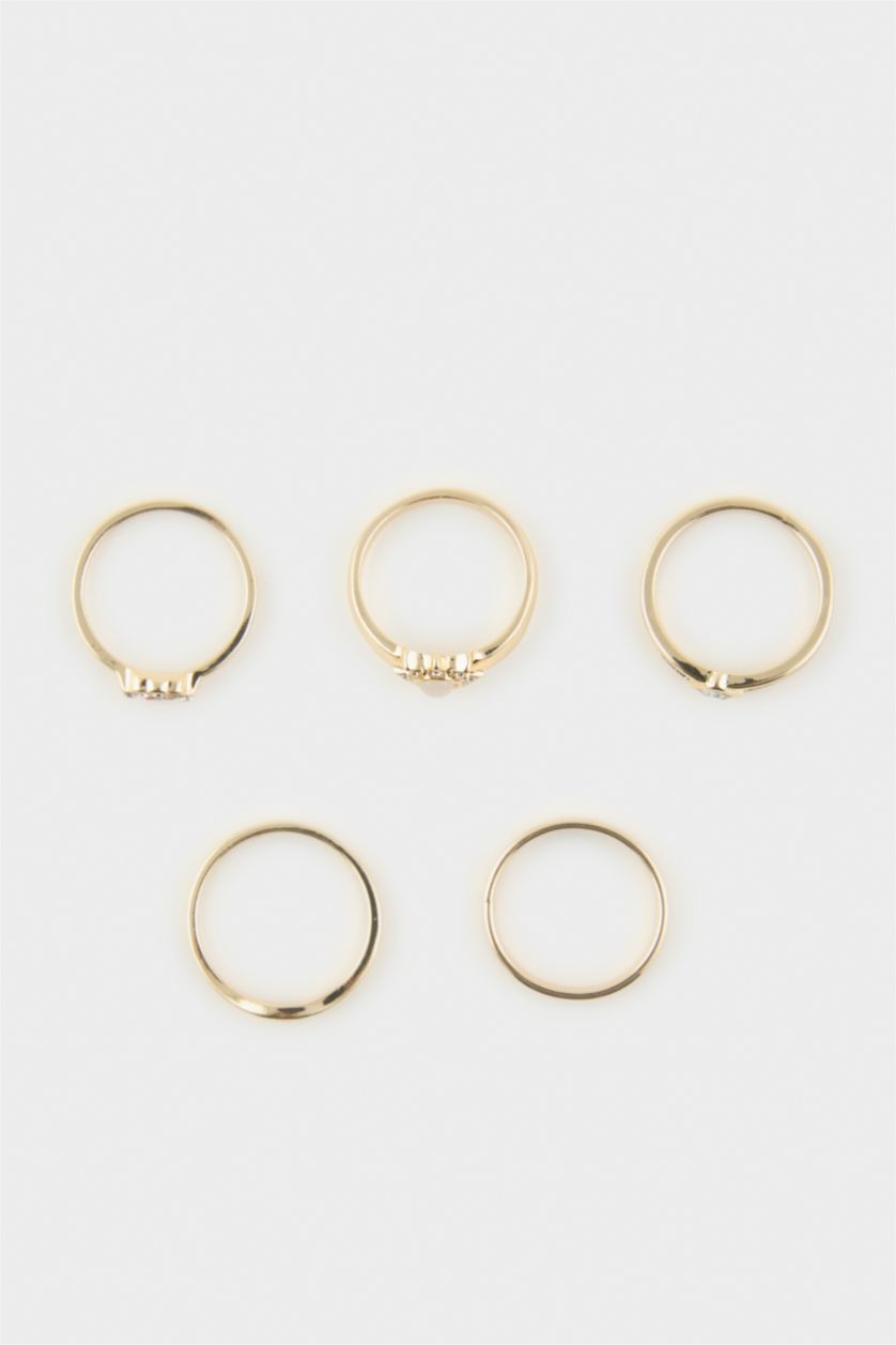 Kadın Altın Kadın 5'li Yüzük