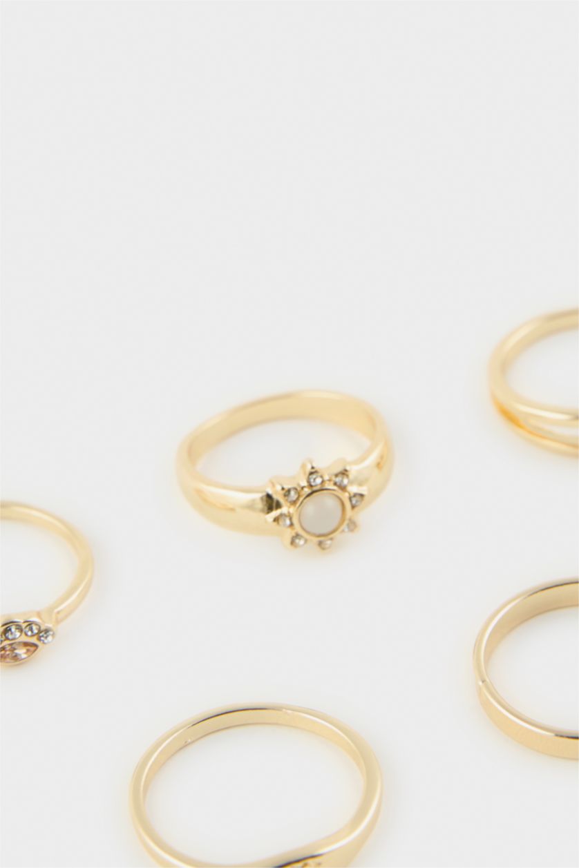 Kadın Altın Kadın 5'li Yüzük