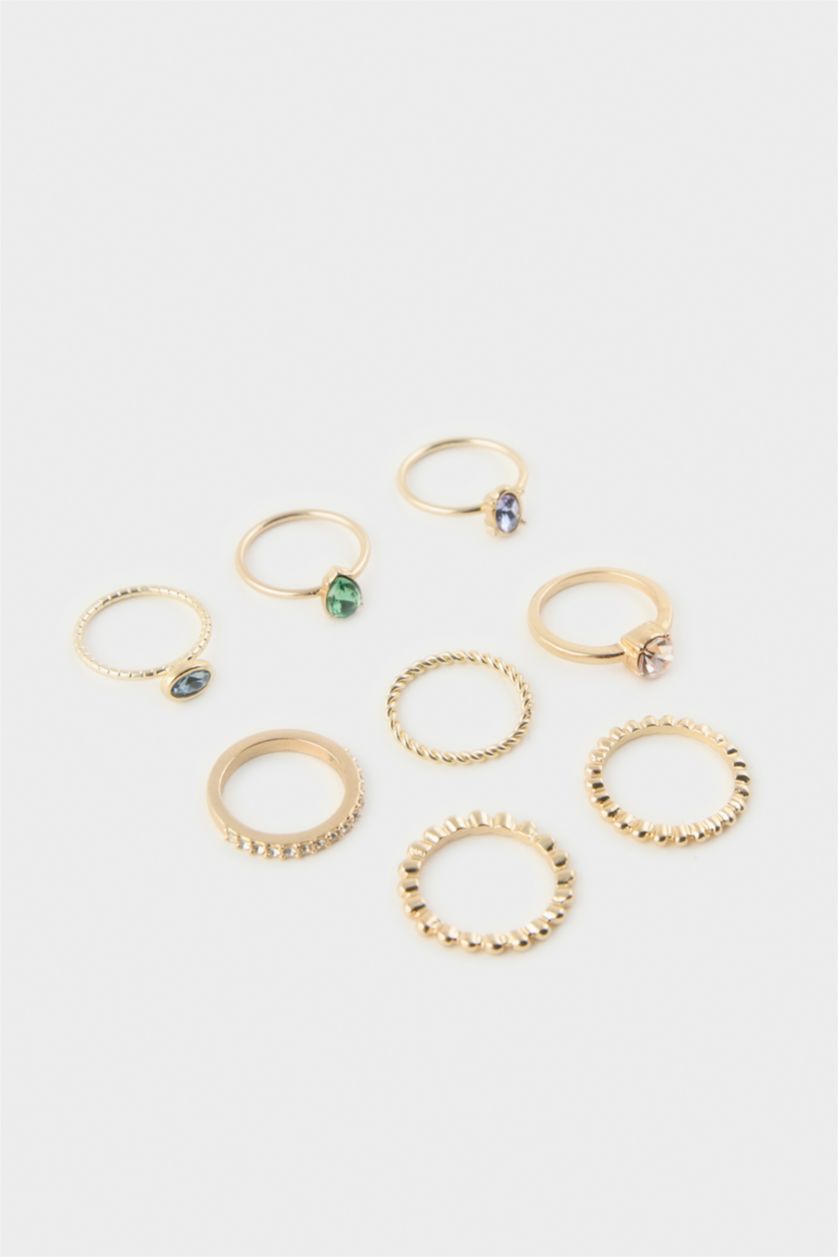 Kadın Altın Kadın 8'li Yüzük