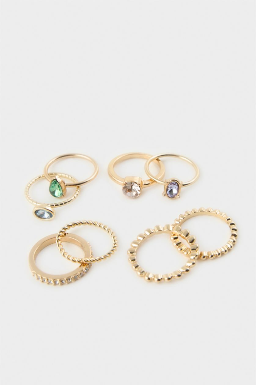 Kadın Altın Kadın 8'li Yüzük