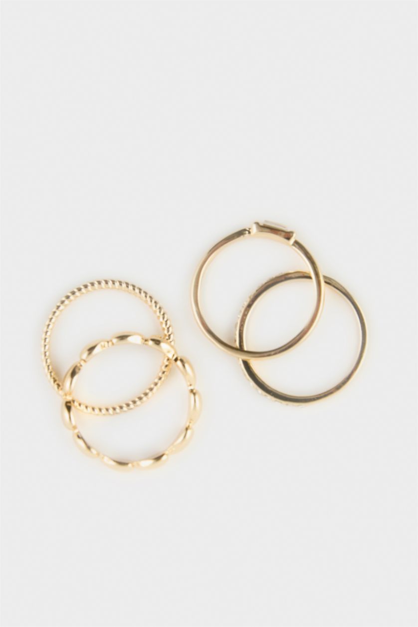 Kadın Altın Kadın 4'lü Yüzük