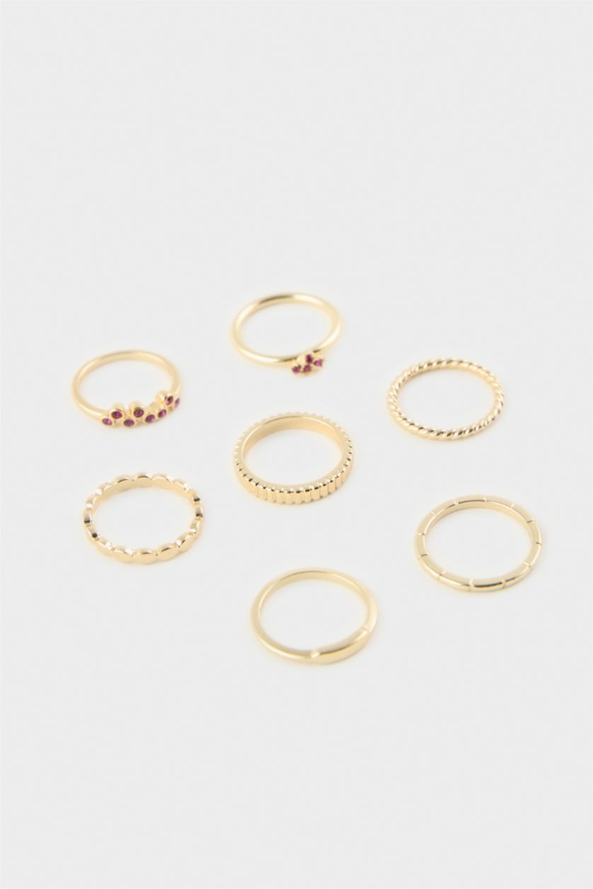 Kadın Altın Kadın 7'li Yüzük