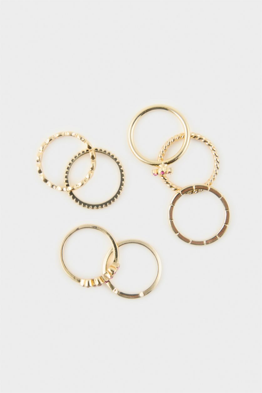 Kadın Altın Kadın 7'li Yüzük