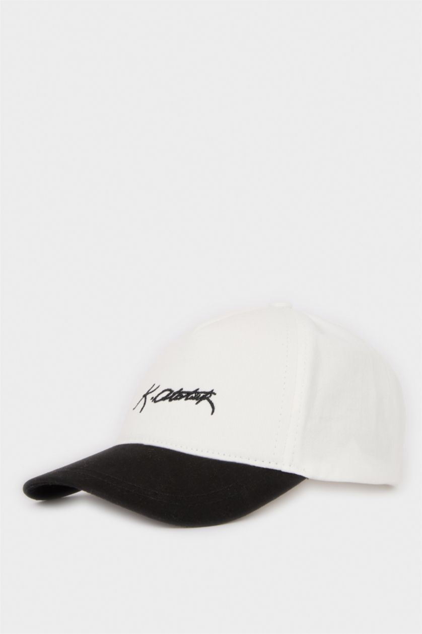 Erkek Çocuk - Genç Erkek Siyah Atatürk İmzalı Nakışlı Pamuklu Cap Şapka Erkek Çocuk