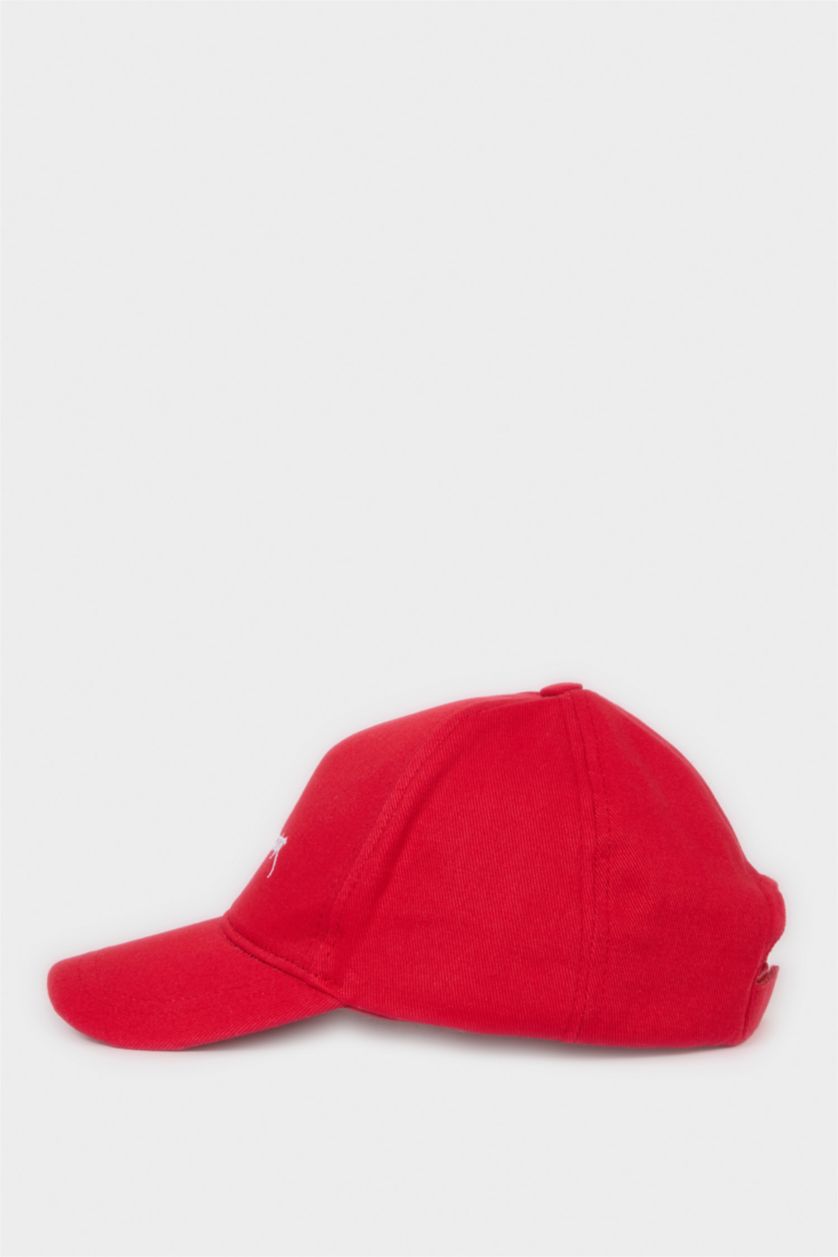 Young Girls - Teen Girls Red Girl Cotton Embroidered Hat