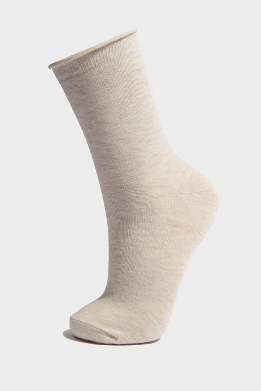 Kadın Karma Kadın 5'li Pamuklu Uzun Çorap