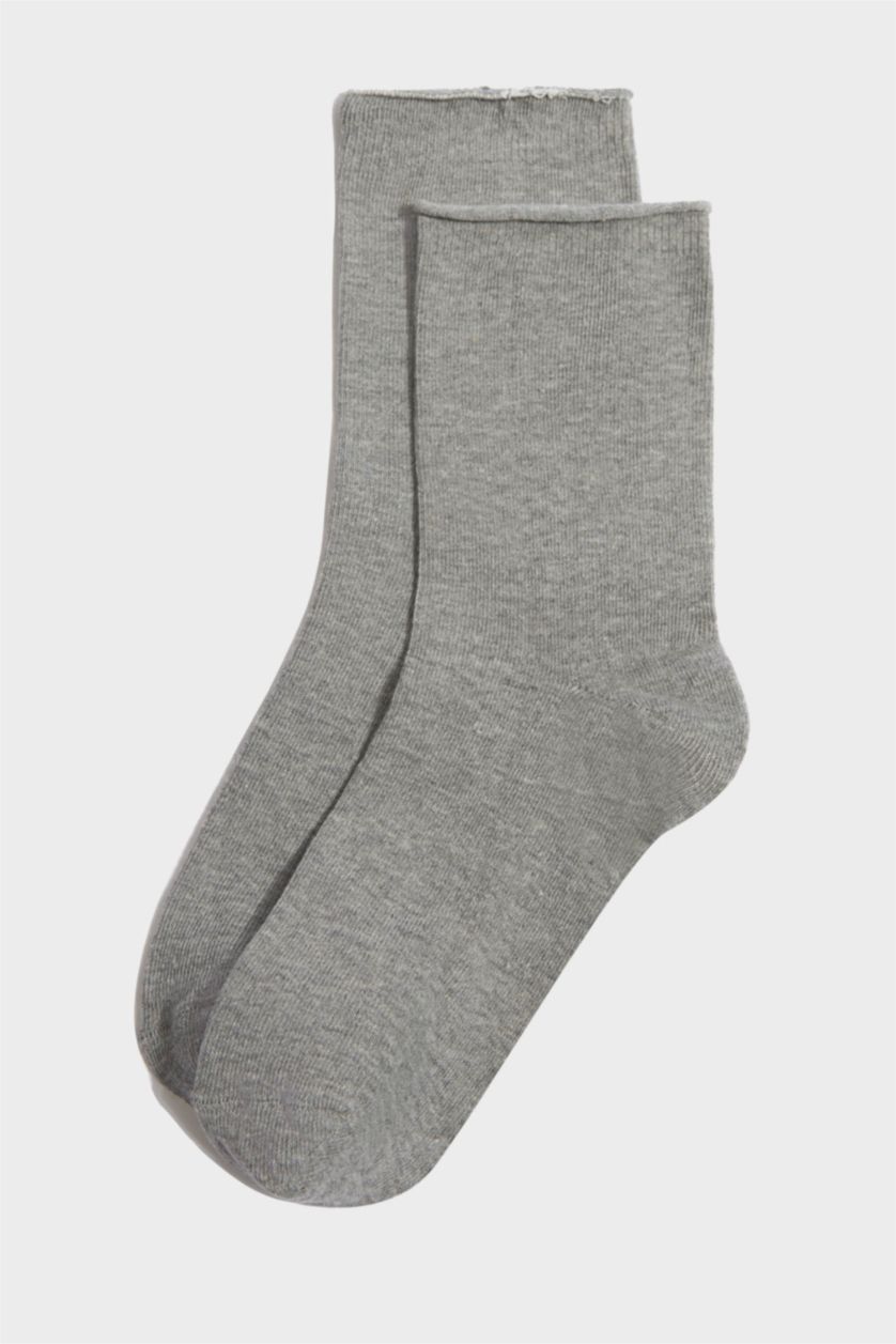 Kadın Karma Kadın 5'li Pamuklu Uzun Çorap