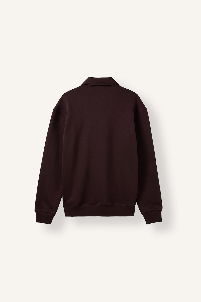 Men Brown Regular Fit Thick Sweatshirt Fabric Sweatshirt