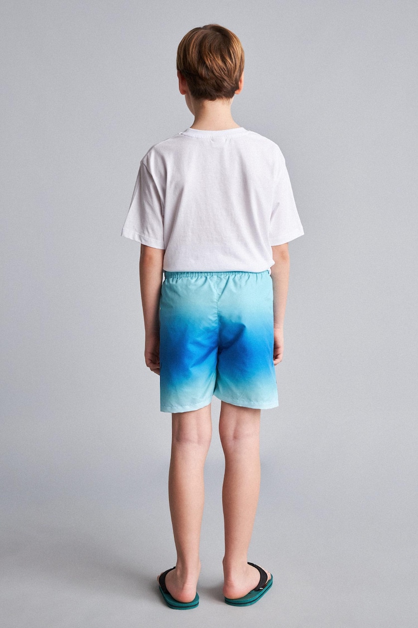 Young Boys - Teen Boys Turquoise Boy Regular Fit Printed Swim Shorts