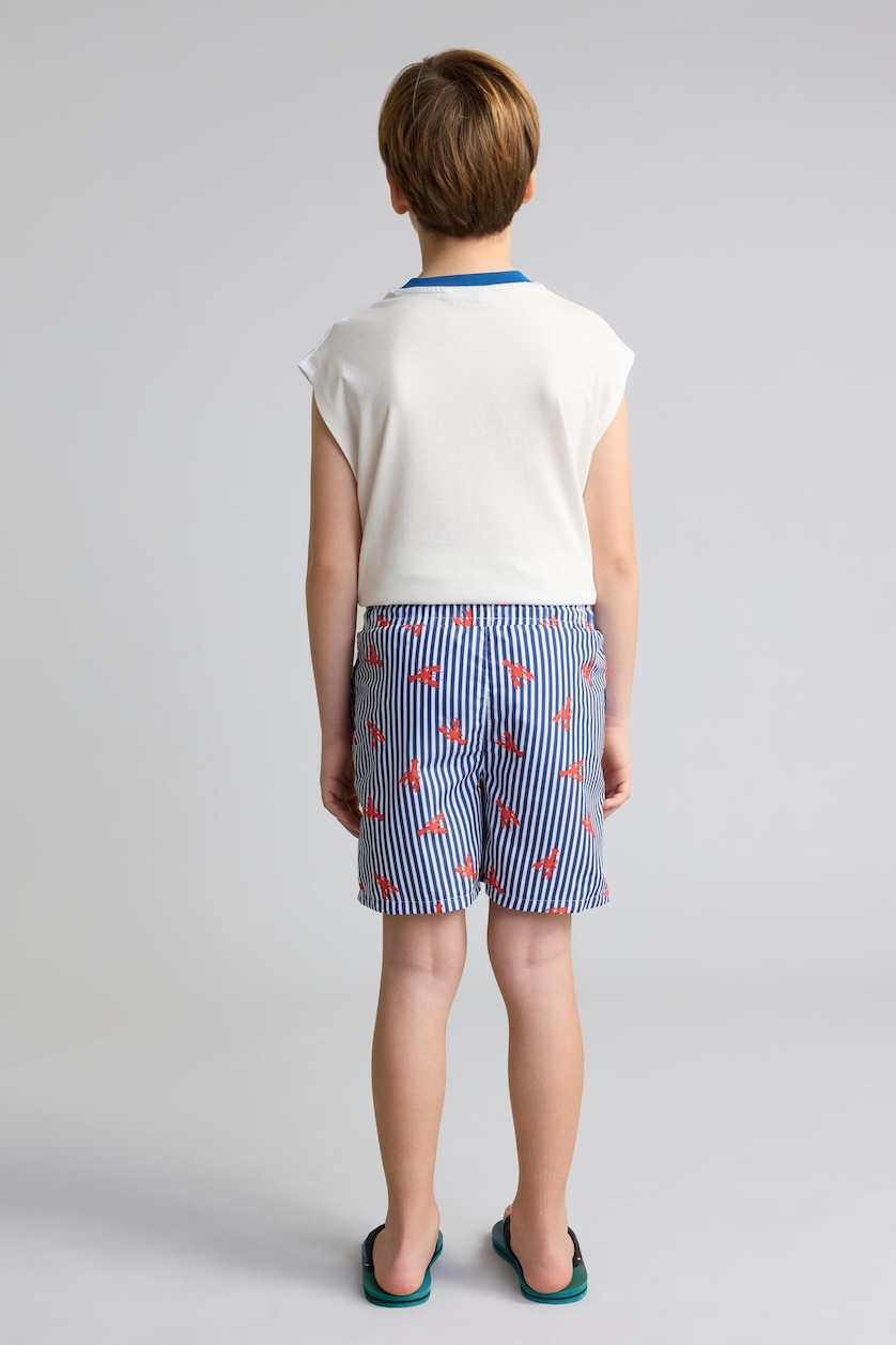 Boys & Teens NAVY Boy Regular Fit Printed Swim Shorts