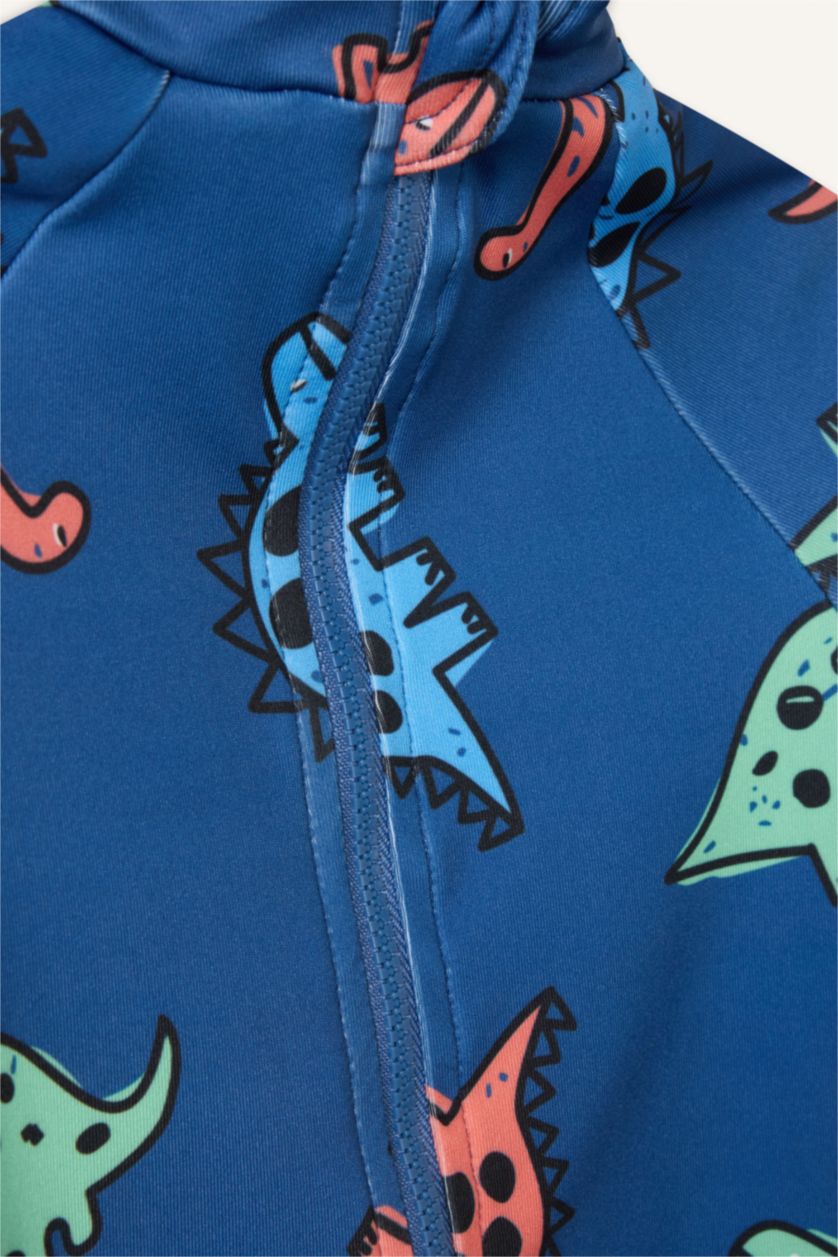 Erkek Bebek İndigo Desenli Mayo Erkek Bebek