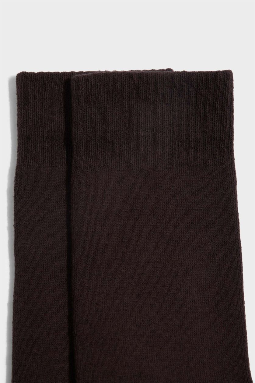 Erkek Kahve Erkek Pamuklu Havlu Çorap