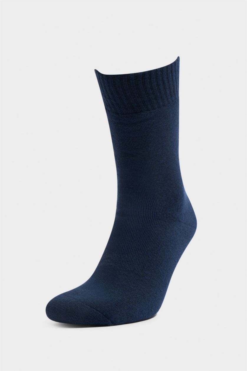 Erkek Lacivert Erkek Pamuklu Havlu Çorap