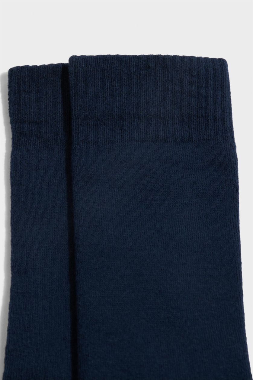 Erkek Lacivert Erkek Pamuklu Havlu Çorap