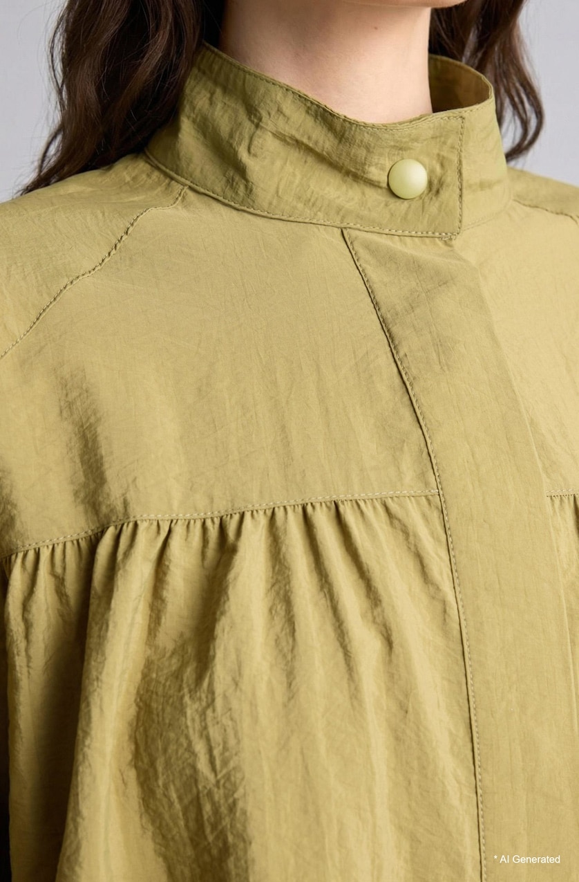 FEMME Marron Veste parachute Coupe régulière